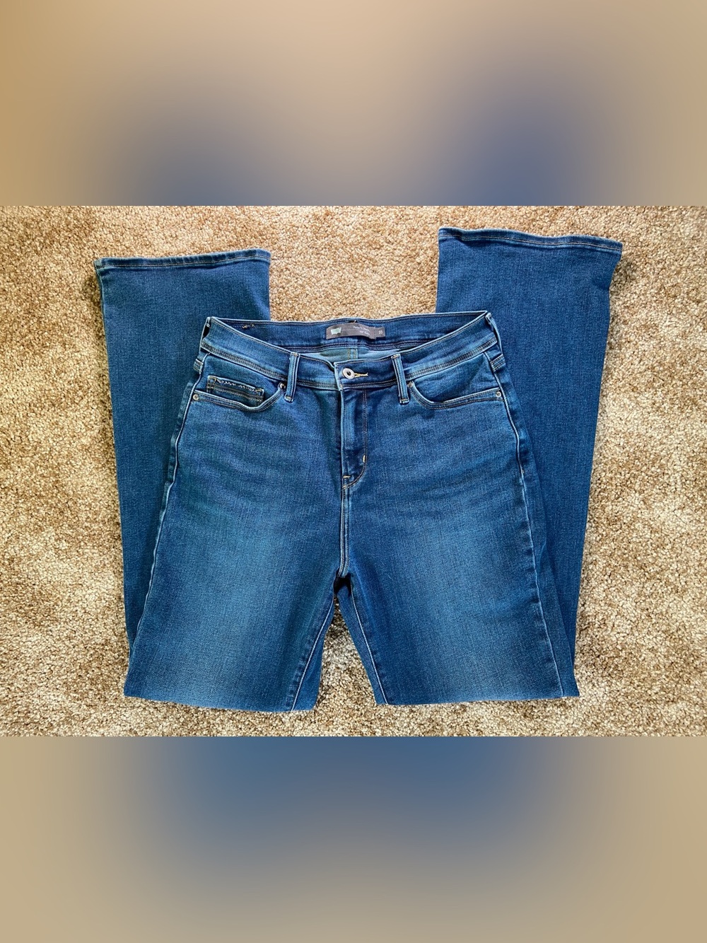 Levi’s Perfectly Slimming Bootcut Women’s 10‎ Stretch Denim Rhinestone Detail
